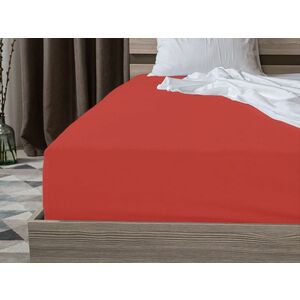 Jersey EXCLUSIVE piros lepedő 90x200 cm Grammsúly (rost sűrűség): Lux (190 g/m2) kép