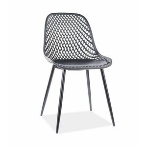 Fekete müanyag szék CORRAL A kép