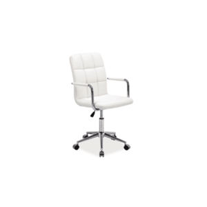Fehér irodai szék Eco bőrből Q-022 kép