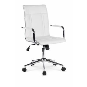 Fehér irodai szék BELLO 2 eco bőrből kép