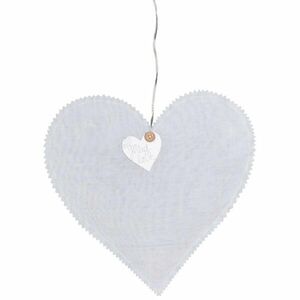 Räder Fehér függő szív HEARTLIGHT LED fénylánccal kép