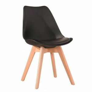 Fekete szék bükk lábakkal BALI MARK kép