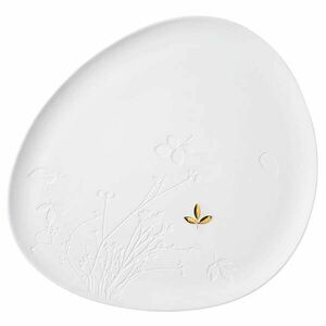 Räder Fehér porcelán tányér GOLD LEAF, nagy kép
