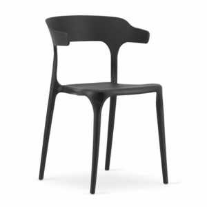 Fekete műanyag szék ULME kép