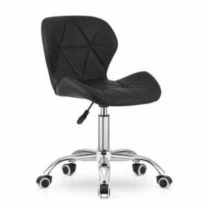 Fekete AVOLA irodai szék eko bőrből kép