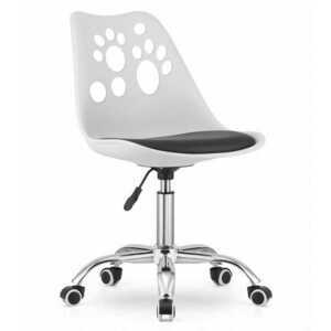 PRINT fehér és fekete irodai szék kép