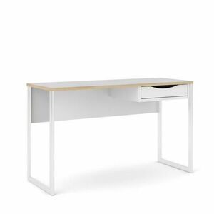 Tvilum Fehér íróasztal fiókkal tölgyfa lappal EFREM PLUS 512 kép