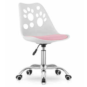 PRINT fehér és rózsaszín irodai szék kép