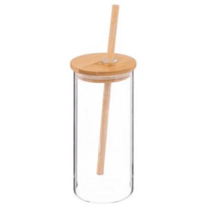 PALM pohár bambusz fedéllel és szívószállal 400 ml kép