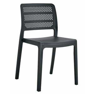 Fekete műanyag szék PAGI kép