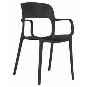 Fekete műanyag szék SAHA kép