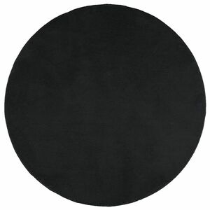 vidaXL OVIEDO fekete rövid szálú szőnyeg Ø 240 cm kép