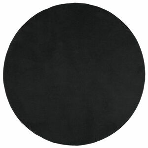 vidaXL OVIEDO fekete rövid szálú szőnyeg Ø 100 cm kép