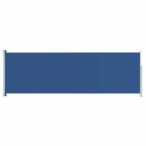 vidaXL kék behúzható oldalsó terasznapellenző 200 x 600 cm kép