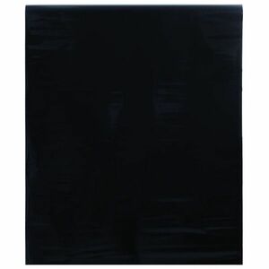 vidaXL matt fekete PVC statikus ablakfólia 90 x 500 cm kép