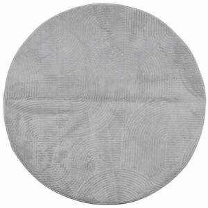 vidaXL IZA szürke rövid szálú skandináv stílusú szőnyeg Ø 100 cm kép