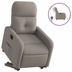vidaXL elektromos felállást segítő tópszínű szövet dönthető fotel kép