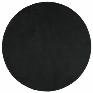vidaXL OVIEDO fekete rövid szálú szőnyeg Ø 160 cm kép