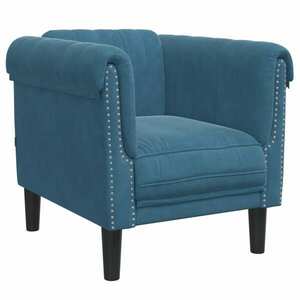 vidaXL kék bársony kanapéfotel kép