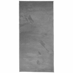 vidaXL OVIEDO antracitszürke rövid szálú szőnyeg 100 x 200 cm kép