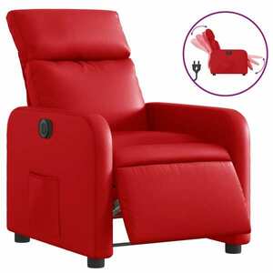 vidaXL piros műbőr dönthető elektromos szék kép
