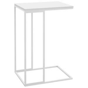 vidaXL fehér szerelt fa kisasztal 40 x 30 x 59 cm kép