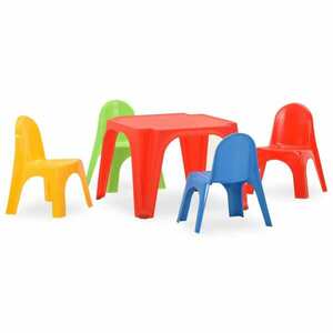 vidaXL PP gyerek asztal és szék szett kép