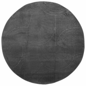 vidaXL IZA antracit rövid szálú skandináv stílusú szőnyeg Ø 200 cm kép