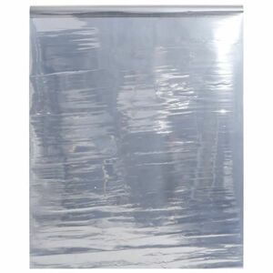 vidaXL ezüst PVC tükröző statikus napsugárzás elleni fólia 90 x1000 cm kép