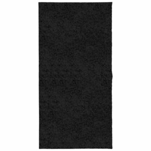 vidaXL fekete hosszú szálú bozontos modern szőnyeg 100 x 200 cm kép