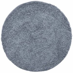 vidaXL kék hosszú szálú bozontos modern szőnyeg Ø 120 cm kép