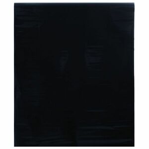 vidaXL matt fekete PVC statikus ablakfólia 45 x 1000 cm kép