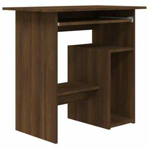 vidaXL barna tölgy színű szerelt fa íróasztal 80 x 45 x 74 cm kép