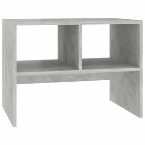 vidaXL betonszürke forgácslap kisasztal 60 x 40 x 45 cm kép