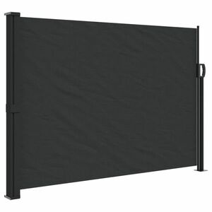 vidaXL fekete kihúzható oldalsó napellenző 140 x 300 cm kép