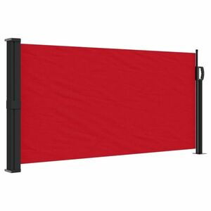 vidaXL piros behúzható oldalsó teraszi napellenző 100 x 500 cm kép