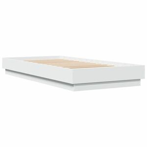 vidaXL fehér szerelt fa ágykeret 90 x 200 cm kép