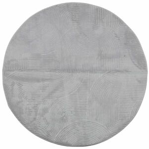 vidaXL IZA szürke rövid szálú skandináv stílusú szőnyeg Ø 120 cm kép