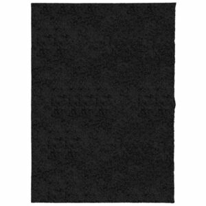 vidaXL fekete hosszú szálú bozontos modern szőnyeg 240 x 340 cm kép