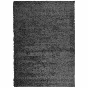 vidaXL atracitszürke hosszú szálú bozontos modern szőnyeg 240 x 340 cm kép