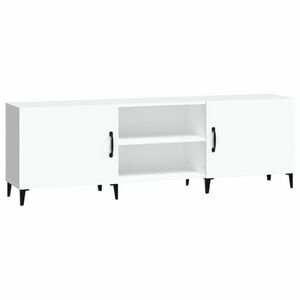 Fehér szerelt fa tv-szekrény 150 x 30 x 50 cm kép