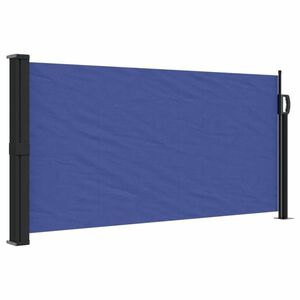 vidaXL kék behúzható oldalsó teraszi napellenző 100 x 300 cm kép