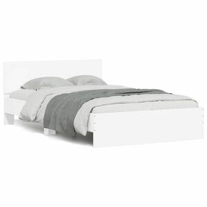 vidaXL fehér ágykeret fejtámlával 120 x 200 cm kép