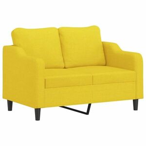 vidaXL 2 személyes sárga szövet kanapé kép