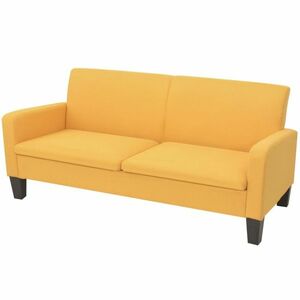 vidaXL 3-személyes sárga kanapé 180 x 65 x 76 cm kép
