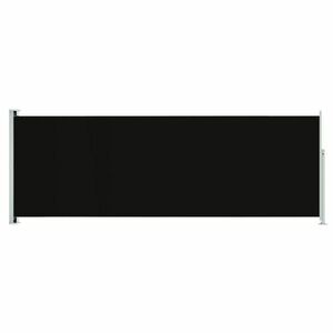 vidaXL fekete behúzható oldalsó terasznapellenző 220 x 600 cm kép