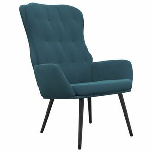vidaXL kék bársony szék kép