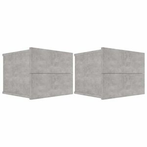 vidaXL betonszürke forgácslap éjjeliszekrény 40 x 30 x 30 cm kép