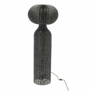 Fekete állólámpa rattan búrával (magasság 130 cm) Werna – Villa Collection kép