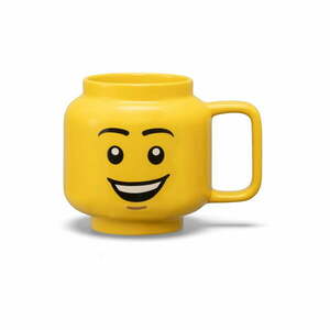 Sárga kerámia gyerek bögre 530 ml Head – LEGO® kép